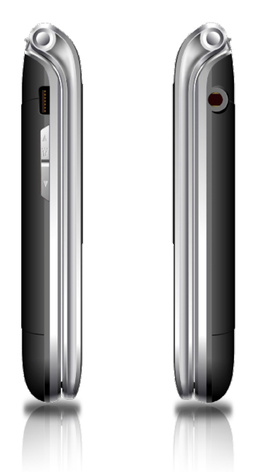 Bea-Fon SL495 2,4" Klapphandy Schwarz, Silber