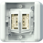 Jung KNX Taster BA 2f. Mittenstellung 8472.02 LEDW (8472.02LEDW)