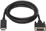 Eaton PowerWare Tripp Lite Safe-IT DisplayPort-to-DVI Antibacterial Cable (M/M), DVI-D Single Link, 1920 x 1200 @ 60 Hz, Black, 6 ft. (P581AB-006)
