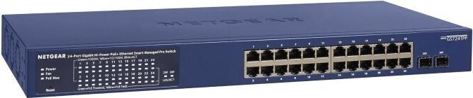 NETGEAR GS724TP-300EUS Netzwerk-Switch Managed L2/L3/L4 Gigabit Ethernet (10/100/1000) Power over Ethernet (PoE) Blau (GS724TP-300EUS)