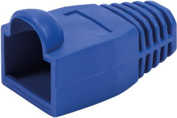 Logilink Modular RJ45 Plug Kabelschuh 6.5 mm blau 50 Stück (MP0066)