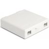 Delock - Glasfaser-Anschlussdose - geeignet für Wandmontage - weiß (87139)
