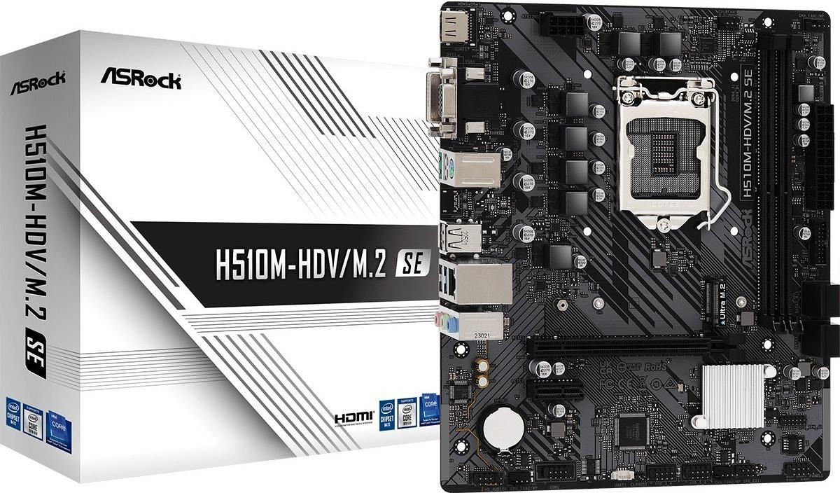 Asrock H510M-HDV/M.2 SE Intel H470 LGA 1200 (Socket H5) micro ATX (90-MXBM00-A0UAYZ)