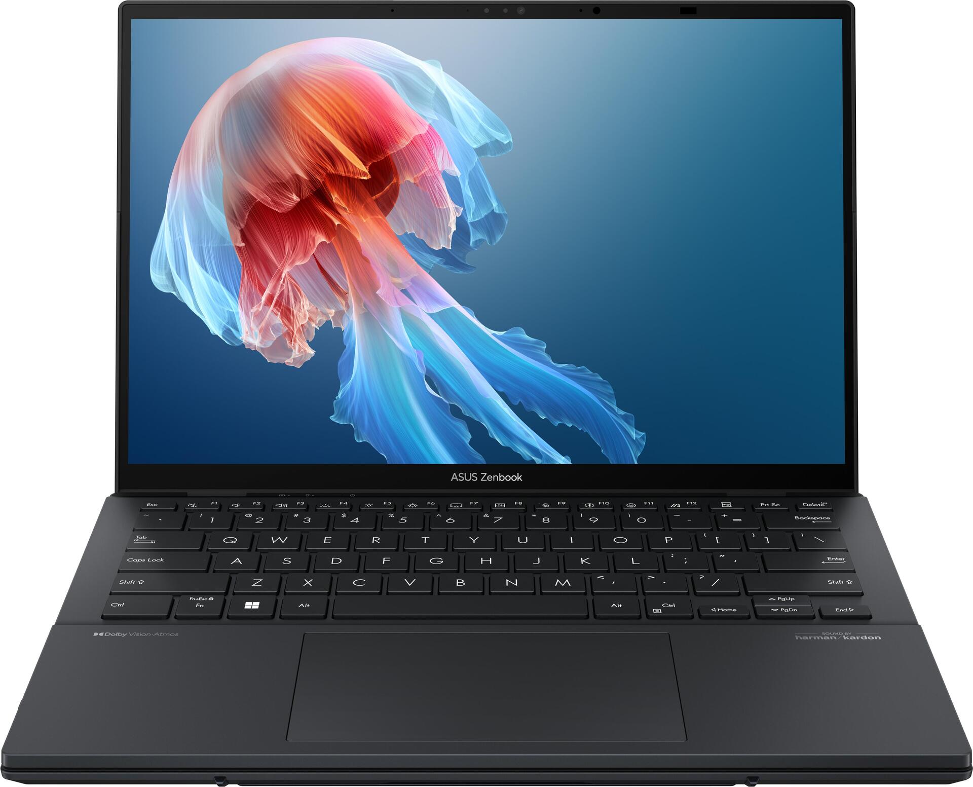 ASUS Zenbook Duo UX8406MA-PZ353W Intel Core Ultra 7 155H Hybrid (2-in-1) 35,6 cm (14") Touchscreen 2.8K 32 GB LPDDR5x-SDRAM 1 TB SSD Wi-Fi 6E (802.11ax) Windows 11 Home Grau (90NB12U1-M00K50)