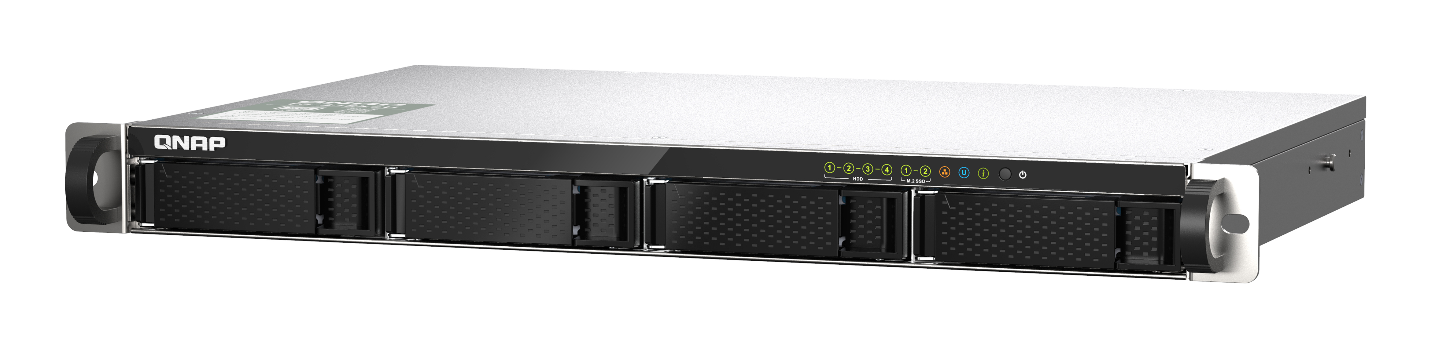 QNAP TS-435XeU - NAS-Server - 4 Schächte - 4 GB RAM - Schwarz