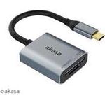 USB 3.2 Gen1 Type-C Dual Card - silber (AK-CR-10BK)
