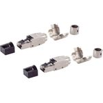 shiverpeaks BASIC-S Netzwerkstecker, cat. 6A Tool-less RJ45 Stecker, werkzeuglos, Winkel, STP - 2 Stück (BS08-51003-2)