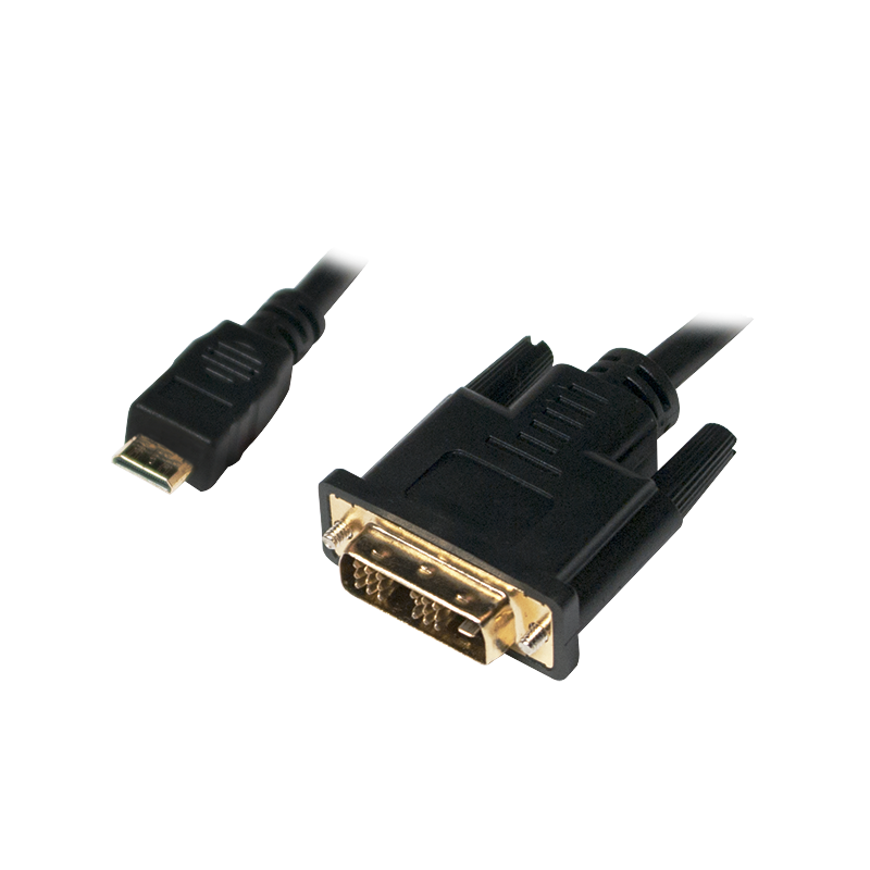 Kabel mHDMI->DVI-D S/S 2,0m LogiLin (CHM004)
