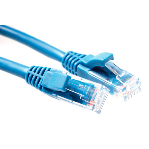 ACT IK5601 Patchkabel CAT 5e 1 m UTP RJ-45 Blau, RAL 5012