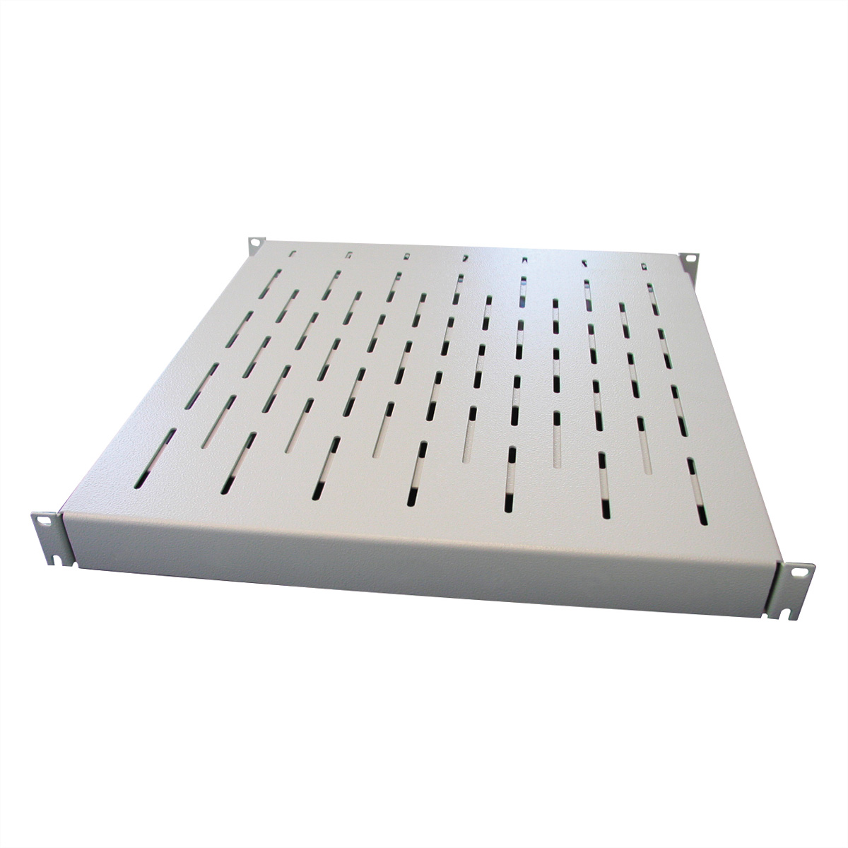 apraNET VARIplain 19" Fachboden 1 HE Lichtgrau RAL 7035
