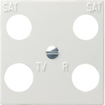 GIRA 025803 Wandplatte/Schalterabdeckung Weiß (025803)