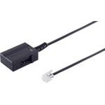 Adapter RJ11 Stecker - TAE-N Kupplung mit ca. 15 cm Kabel (11500360)