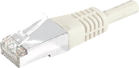 Patchkabel F/UTP, CAT.6a, grau, 25,0 m Für 10 Gigabit/s, mit besonders schmalem Knickschutz (859512)