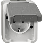 Steckdose SCHUKO MEG2400-8029 lichtgrau (MEG2400-8029)