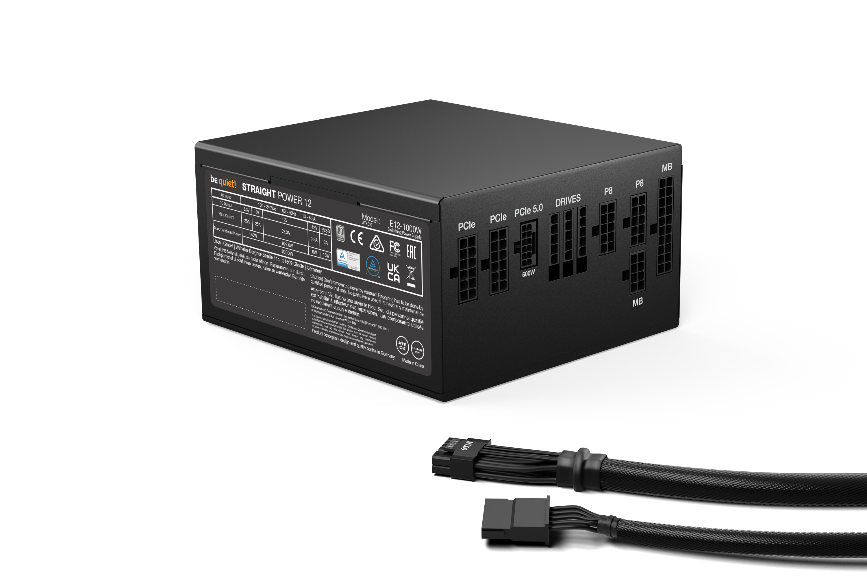 be quiet! Straight Power 12 BN338 1000 W Netzteil Schwarz