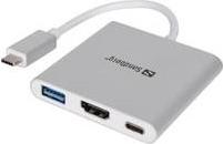 Sandberg USB-C Mini Dock HDMI+USB - USB-Docking-Station (136-00) (geöffnet)