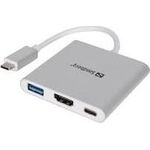 Sandberg USB-C Mini Dock HDMI+USB - USB-Docking-Station (136-00) (geöffnet)