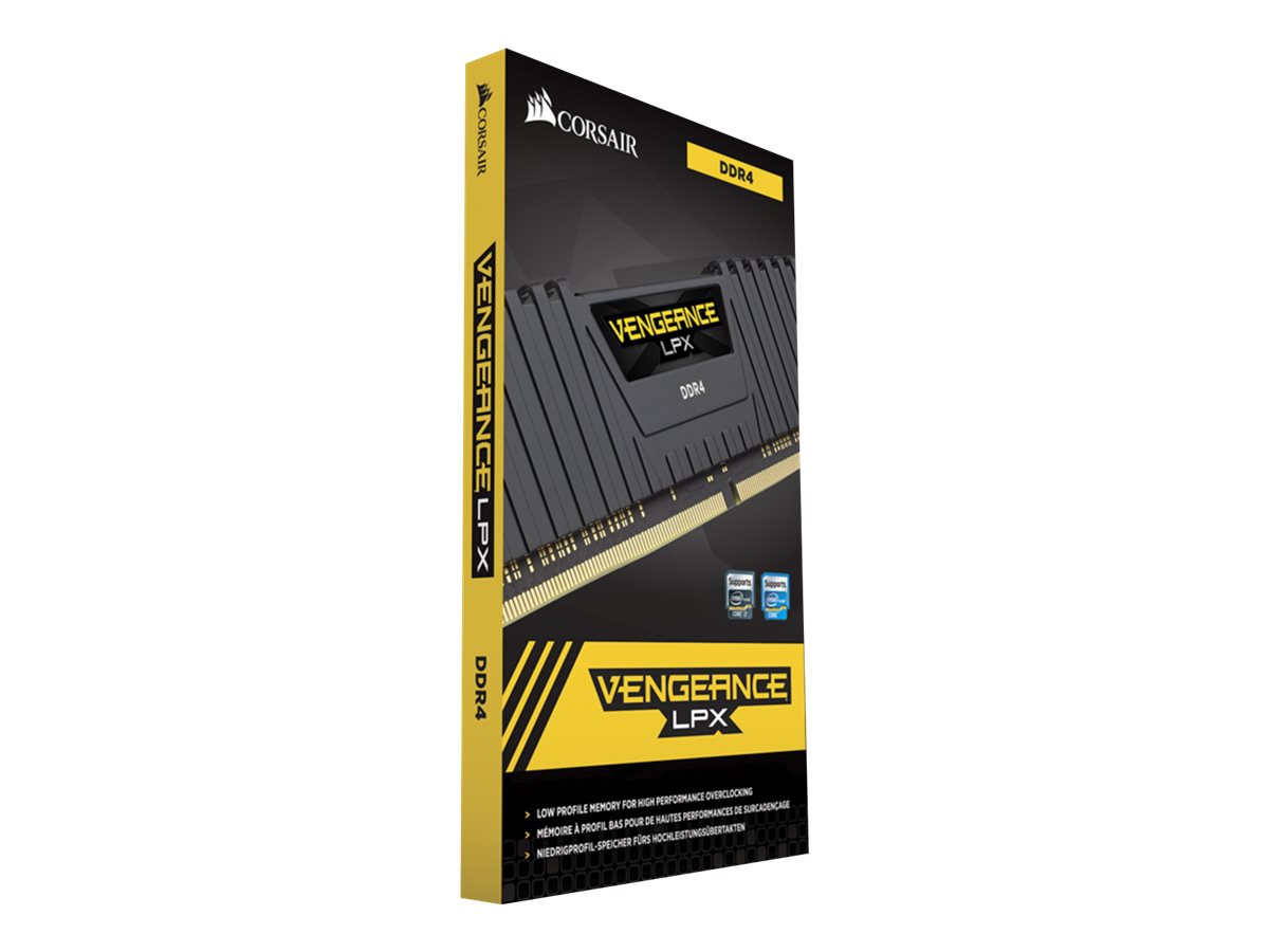 Corsair Vengeance LPX 16 GB RAM DDR4 2400 MHz CL14 DIMM Kit Schwarz