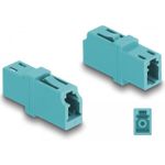 Delock LWL Kupplung LC Simplex Buchse zu LC Simplex Buchse OM3 aqua (87987)