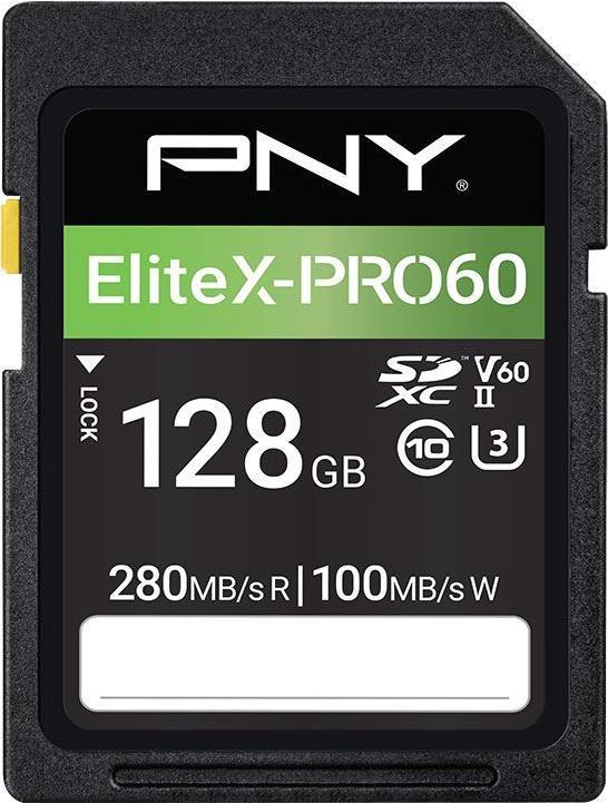 PNY EliteX-PRO60 128 GB SDXC UHS-II Klasse 10 (P-SD128V60280EXP6-GE)
