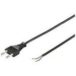 Wentronic Goobay Euro Kabel zum Konfektionieren, 1,5 m, Schwarz, Schwarz - Eurostecker (Typ C, CEE 7/16) > lose Kabelenden (50085)