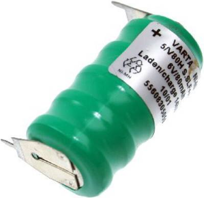 Varta V5/80H-SLF ++/- Knopfzellen-Akku 80H NiMH 80 mAh 6 V 1 St. (55608305059)