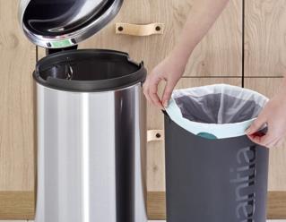 Brabantia 111822 Mülleimer 30 l Rund Edelstahl (11 18 22)