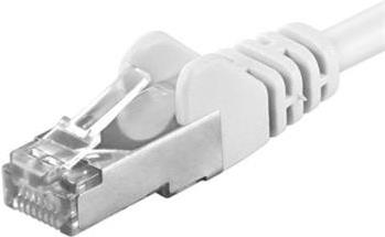 PremiumCord SP6ASFTP010W Netzwerkkabel Weiß 1 m Cat6a S/FTP (S-STP) (sp6asftp010W)