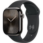 Apple Watch Series 10 GPS + Cellular 42mm Slate Titanium Case mit Black Sport Band - S/M (MWXG3QF/A) (B-Ware) (geöffnet)