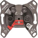 Axing SSD 7-00 2x SAT + TV + Radio Braun Steckdose (SSD 7-00)