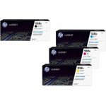 HP Original 508X Toner 4er Set schwarz, cyan, magenta, gelbhohe Kapazität (CF360X, CF361X, CF363X, CF362X) (OPCF360X)