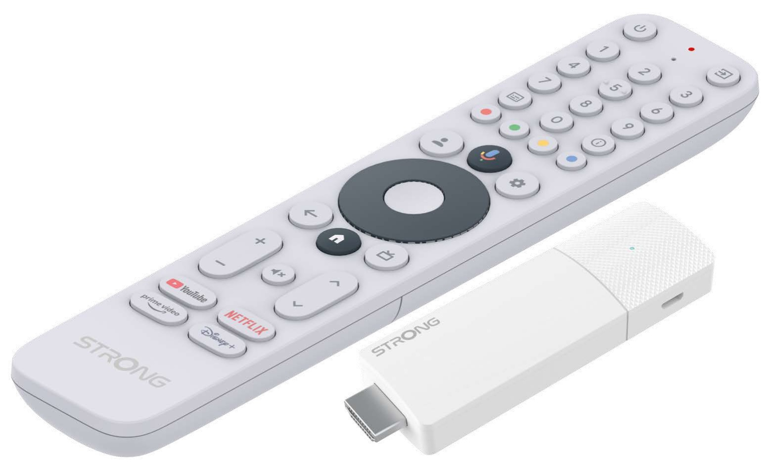 Strong LEAP-AIR Ultimate Streaming Stick 4K UHD Google TV Android 11 Dolby Atmos Weiß