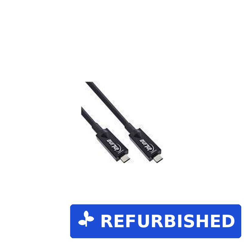 InLine® USB 3.2 Gen.2 AOC Kabel, USB Typ-C Stecker/Stecker, schwarz, 10m (35799A) (geöffnet)