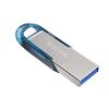 SanDisk Ultra Flair - USB-Flash-Laufwerk - 128GB - USB3.0 - Blau (SDCZ73-128G-G46B)
