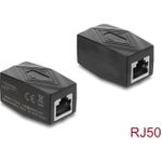 Delock Adapter Kupplung RJ50 Buchse zu Buchse geschirmt schwarz (90839)