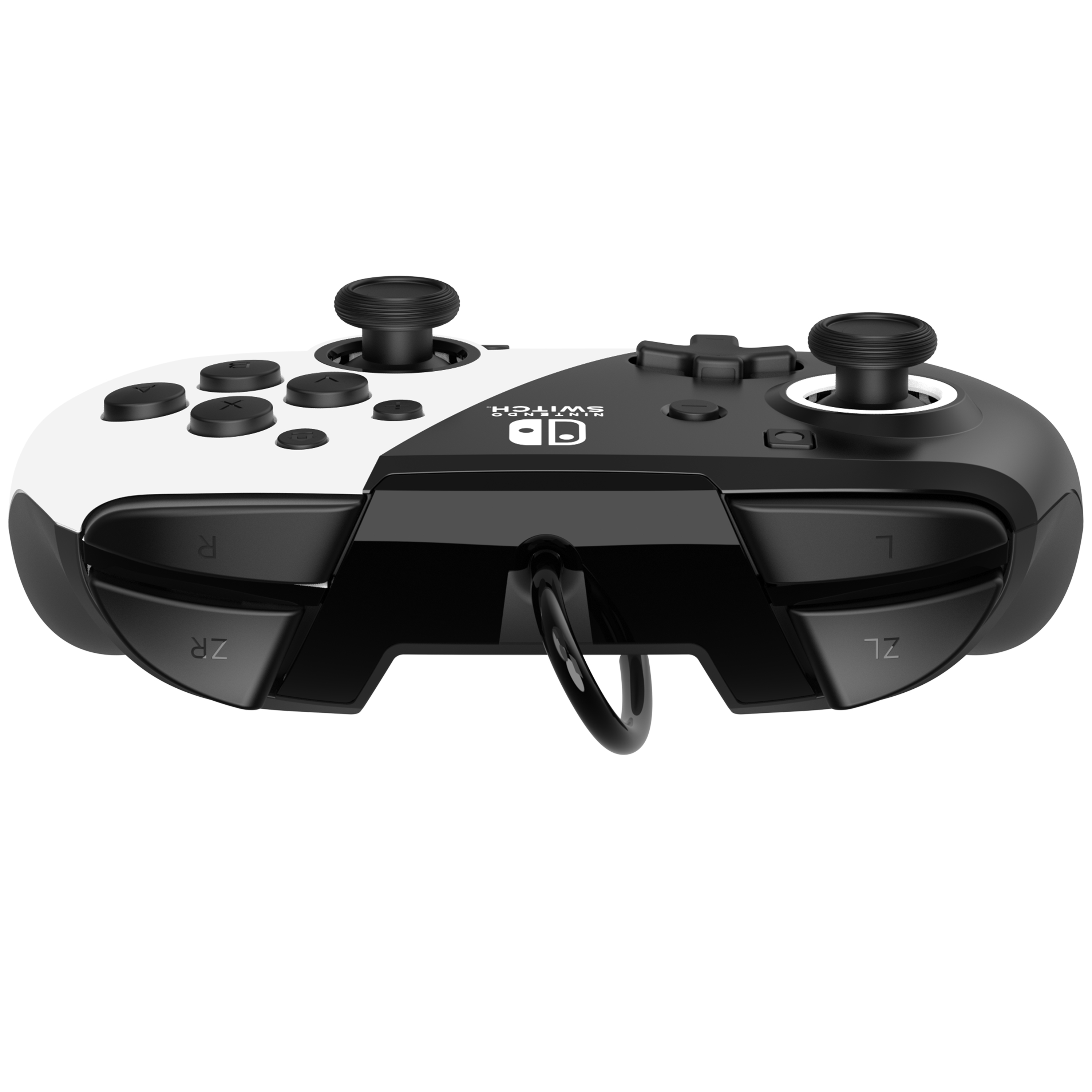 PDP Faceoff Deluxe+ Audio OLED Rematch Gamepad Nintendo Switch Schwarz/Weiß