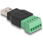 Delock USB-Adapter 5-poliger Anschlussblock zu USB (M) (65971)