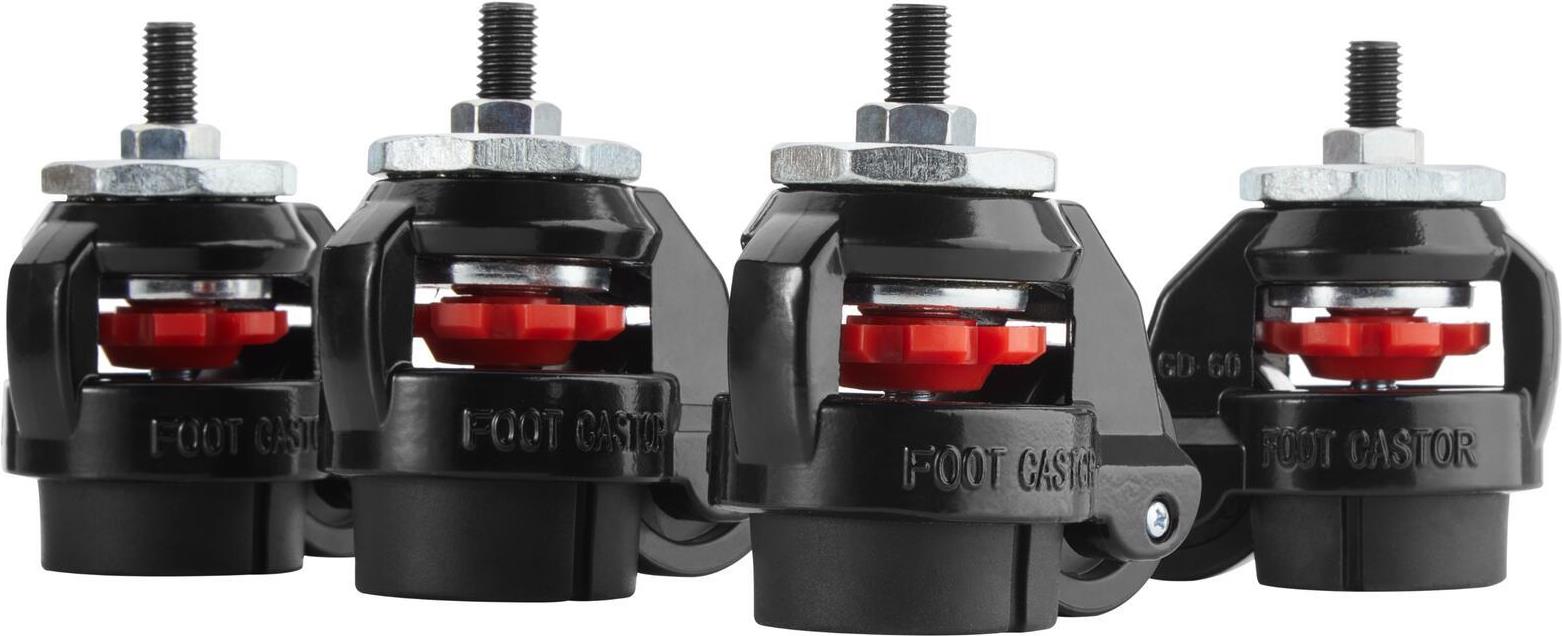 Oplite Feststellbare Lenkrollen für R8 Cockpit retail Speditionsversand (OP-R8-CW)