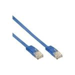 InLine® Patchkabel flach, U/UTP, Cat.6, blau, 10m (71600B)