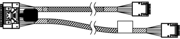 Lenovo ThinkEdge SE455 V3 X40 SAS/SATA Y-Cable for Front an (4X97A88852)