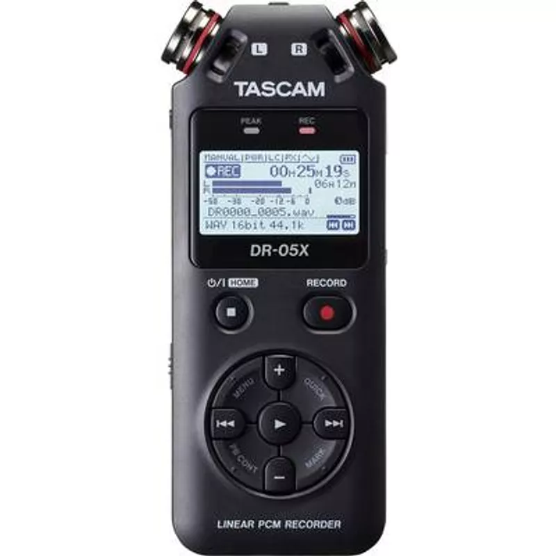 Tascam DR-05X Diktiergerät Flash card Schwarz (DR-05X) (B-Ware)