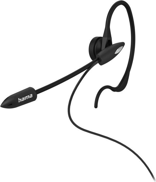 Hama - Headset - im Ohr - über dem Ohr angebracht - kabelgebunden - 2,5 mm Stecker - Schwarz, Silber