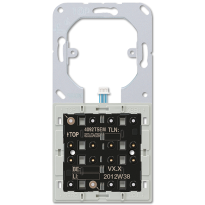 JUNG 4092 TSEM Elektroschalter Pushbutton switch 2P Schwarz - Grau (4092TSEM)