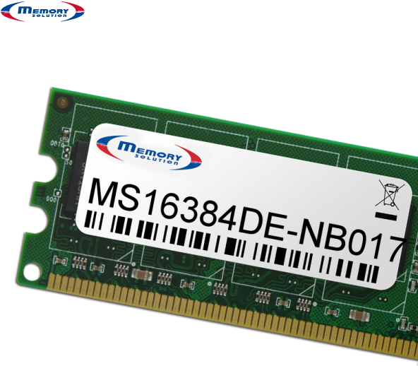 Memory Solution MS16384DE-NB017 16GB Speichermodul (MS16384DE-NB017)
