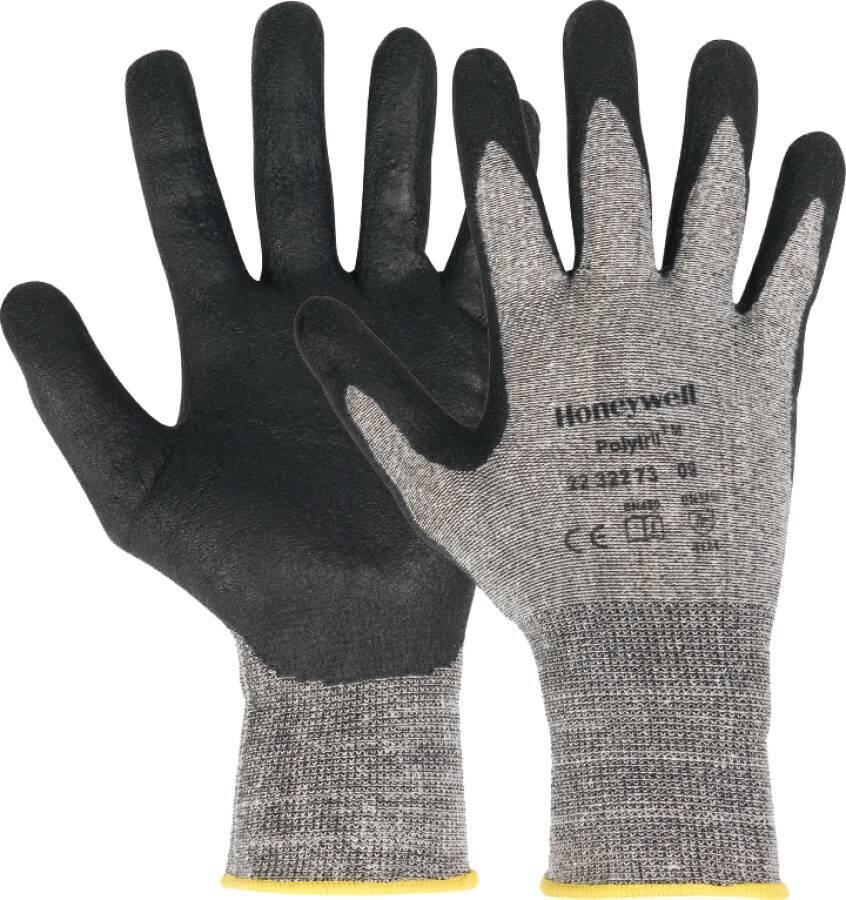 Honeywell Safety Baumwollhandschuh Gr. 11 2232273-11 Werkstoff Polyamid PA, Schutz gegen mechanische Risiken, Farbe grau, Mit Anti-Rutsch-Beschichtung, Handschuhgröße 11, Farbvariante grau/schwarz, Ausführung Fingerhandschuh, Art der Schließung Überziehen (2232273-11)
