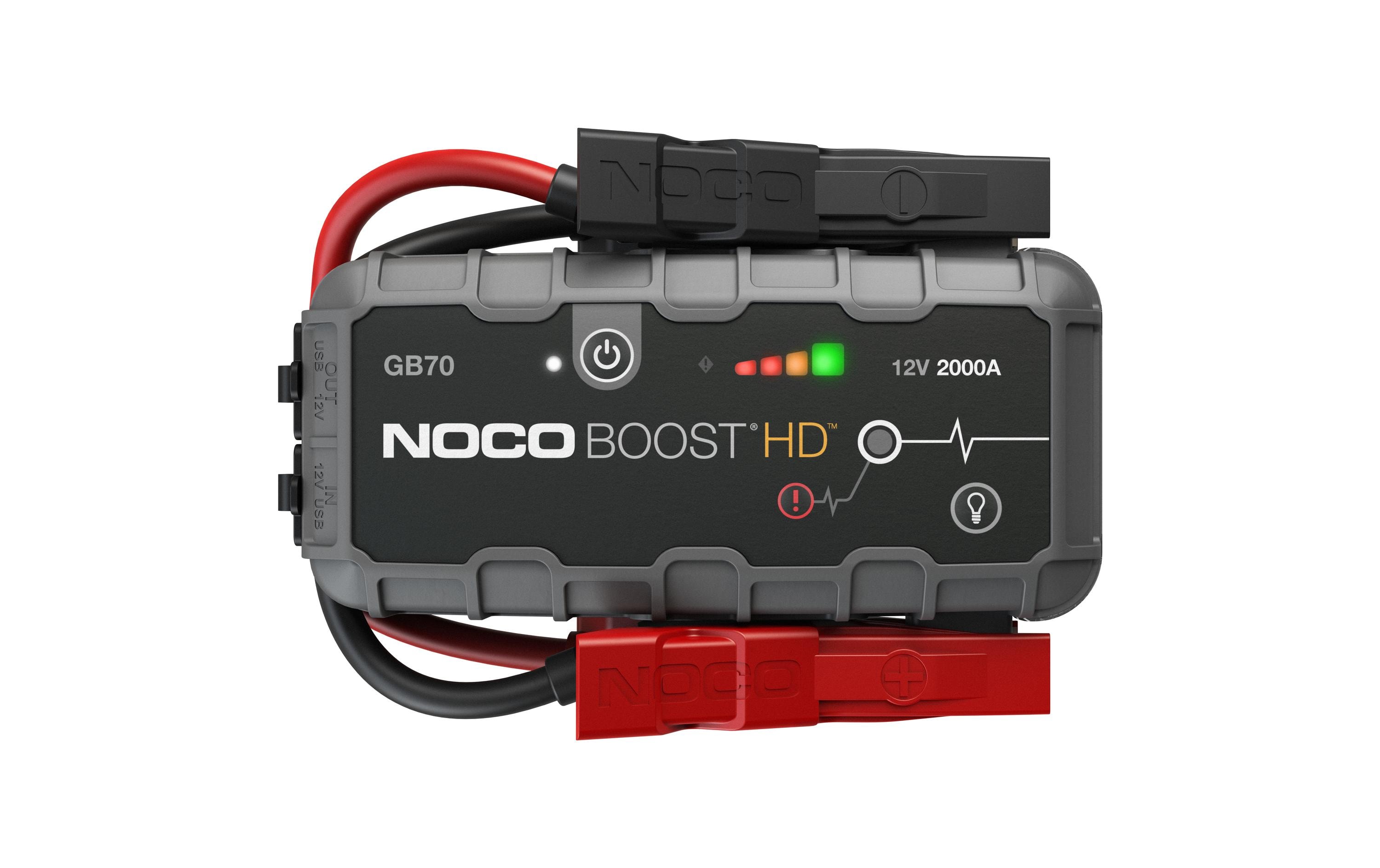 NOCO Boost GB70 12V 2000A Starthilfegerät mit Powerbank Schwarz/Rot