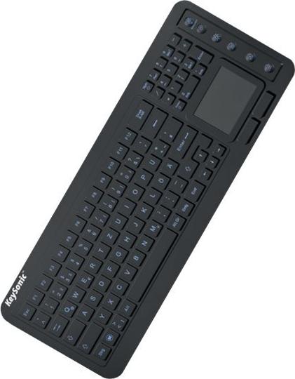 KeySonic KSK-6231INEL UK Industrietastatur Touchpad IP68 Schwarz