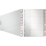 LEITZ Kunststoff-Register, blanko, A4 Überbreite, 15-teilig (1276-00-00)