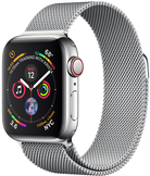 Apple Watch S4 Edelstahl 40mm Cellular Silber (Milanaise) (MTVK2FD/A)
