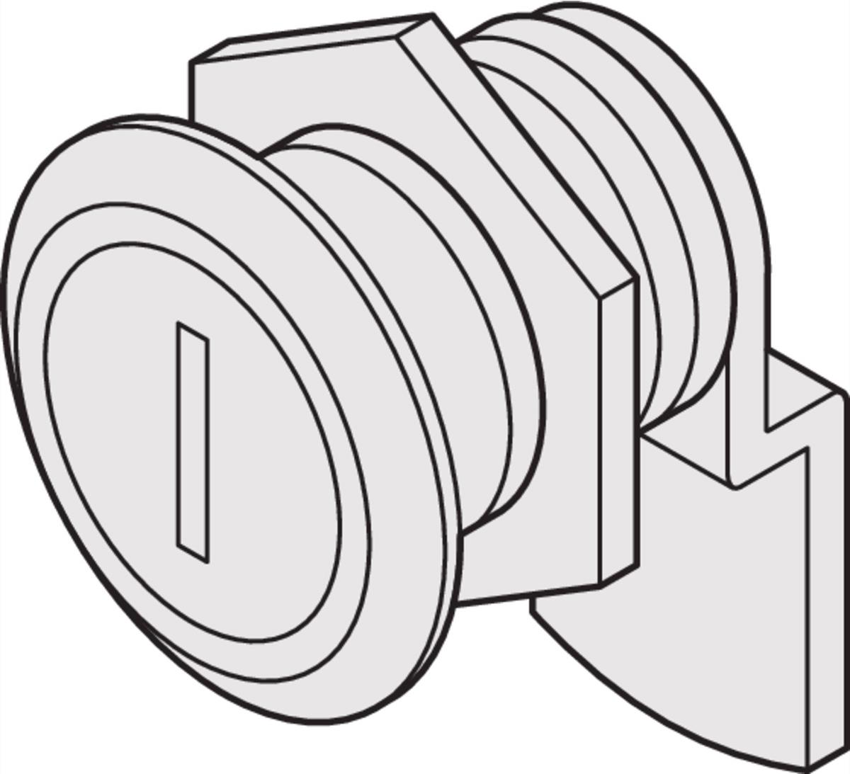 SCHROFF Schliesseinsatz 2233-X (im Standard-Lieferumfang enthalten) - SCHLIESSEINSATZ STANDARD (60239051)